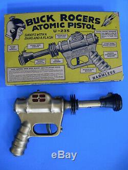 Vintage Daisy Buck Rogers Atomic Pistol Space Ray Gun With Original Box