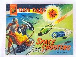 Vintage Dan Dare Space Shooting Toy Target Game Glevum 1950s Complete Very Rare