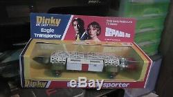 Vintage Dinky 359 great condition Space 1999 Eagle Transporter repro Box diecast