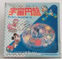 Vintage Disney Mickey Mouse Space Ship UFO Battery Operated Toy Masudaya Japan