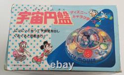 Vintage Disney Mickey Mouse Space Ship UFO Battery Operated Toy Masudaya Japan