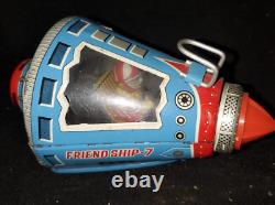 Vintage FRIENDSHIP 7 SPACE CAPSULE 1960s Horikawa Tin Toy SH / Japan (KR)
