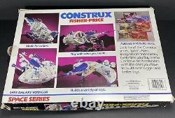 Vintage Fisher Price Construx Building System Blocks Alien Space Shuttle Toys