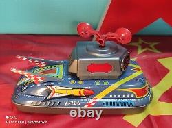 Vintage Flash Space Patrol Z-206 Toy Batt. Operated Greece Version T. P. S Japan