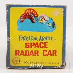 Vintage Friction Motor Space Radar Car No. 303 Made in Hong Kong