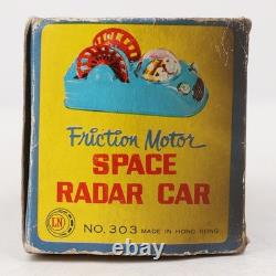Vintage Friction Motor Space Radar Car No. 303 Made in Hong Kong