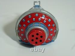 Vintage Friendship-7 tin space capsule, friction, Horikawa Japan 1960's, v clean