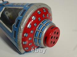 Vintage Friendship-7 tin space capsule, friction, Horikawa Japan 1960's, v clean