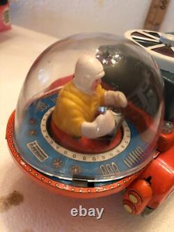 Vintage GAKKAN Japan Space PATROL Tin Toy Battery Operated