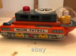 Vintage GAKKAN Japan Space PATROL Tin Toy Battery Operated