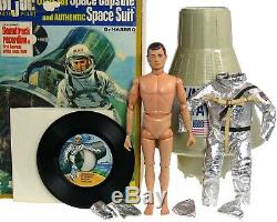 Vintage GI Joe Pilot Official Space Capsule withGummy Head Astronaut Figure & Box