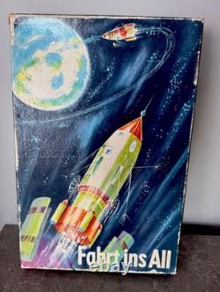 Vintage German Space Age Desk Game Devoted To Space Exploration 5 Rockets