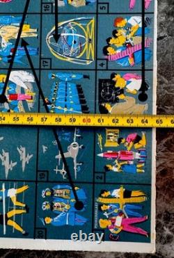 Vintage German Space Age Desk Game Devoted To Space Exploration 5 Rockets