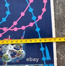 Vintage German Space Age Desk Game Devoted To Space Exploration 5 Rockets