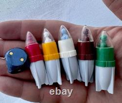 Vintage German Space Age Desk Game Devoted To Space Exploration 5 Rockets