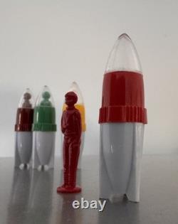 Vintage German Space Age Desk Game Devoted To Space Exploration 5 Rockets