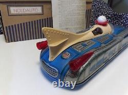 Vintage German Tin Litho Space Toy Vehicle Holdauto
