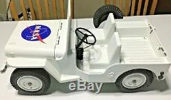 Vintage Gi Joe Hasbro 5 Star Jeep 7000 Custom Nasa White Jeep Space Jeep Nice