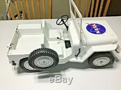 Vintage Gi Joe Hasbro 5 Star Jeep 7000 Custom Nasa White Jeep Space Jeep Nice