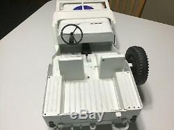 Vintage Gi Joe Hasbro 5 Star Jeep 7000 Custom Nasa White Jeep Space Jeep Nice