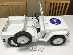 Vintage Gi Joe Hasbro 5 Star Jeep 7000 Custom Nasa White Jeep Space Jeep Nice