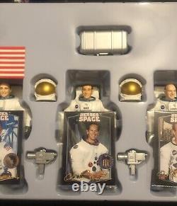 Vintage Heroes of Space Astronaut Figures Apollo 12 & 16 Bean Duke Conrad Cards
