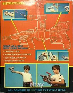 Vintage High Tech Force Advanced Weapon Set Combine Space Toy Gun New In Box