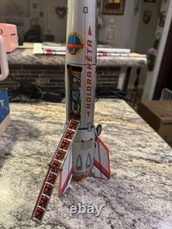 Vintage Holdraketa Tin Moon Rocket with Box & Instructions Hungary
