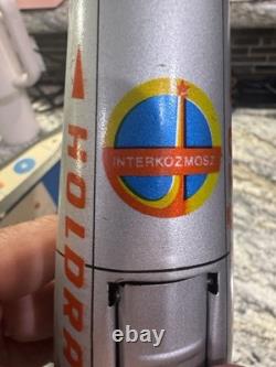 Vintage Holdraketa Tin Moon Rocket with Box & Instructions Hungary