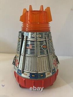 Vintage Horikawa Battery Operated Tin US NASA Space Capsule P-93/M-635, Rare