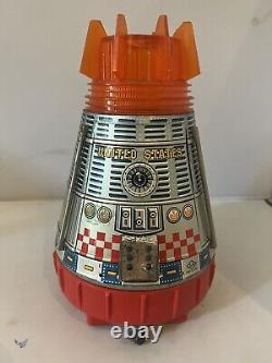 Vintage Horikawa Battery Operated Tin US NASA Space Capsule P-93/M-635, Rare