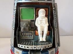 Vintage Horikawa Battery Operated Tin US NASA Space Capsule P-93/M-635, Rare