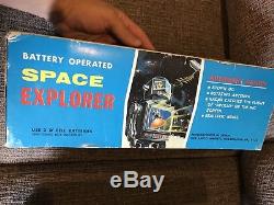 Vintage Horikawa Japan Tin Space Explorer Toy Robot Silver withBox
