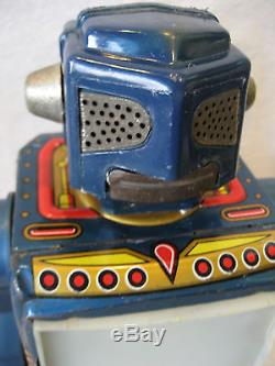 Vintage Horikawa Japan VIDEO ROBOT battery operated tin toy SPACE SCOUT original