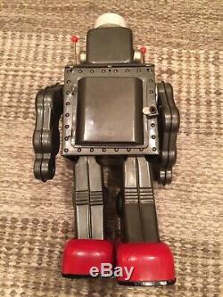 Vintage Horikawa Machine Gear Robot Japan Working Space Tin Toy Metal Yonezawa