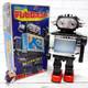 Vintage Horikawa New Television space Robot Tin Toy Black Battery Operated