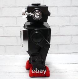 Vintage Horikawa New Television space Robot Tin Toy Black Battery Operated