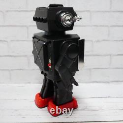 Vintage Horikawa New Television space Robot Tin Toy Black Battery Operated