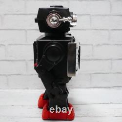Vintage Horikawa New Television space Robot Tin Toy Black Battery Operated