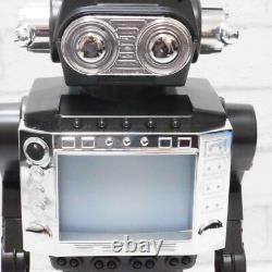 Vintage Horikawa New Television space Robot Tin Toy Black Battery Operated