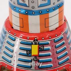 Vintage Horikawa S. H. Japan Tin Space Capsule Battery Toy with Original Box Rare