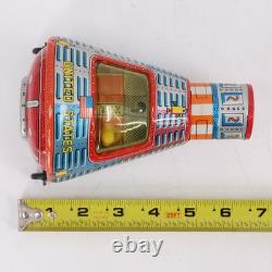 Vintage Horikawa S. H. Japan Tin Space Capsule Battery Toy with Original Box Rare