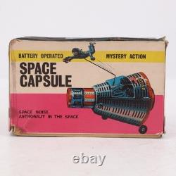 Vintage Horikawa S. H. Japan Tin Space Capsule Battery Toy with Original Box Rare