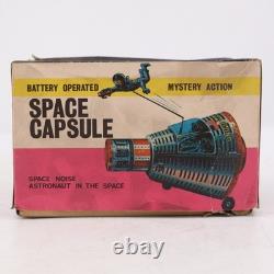 Vintage Horikawa S. H. Japan Tin Space Capsule Battery Toy with Original Box Rare