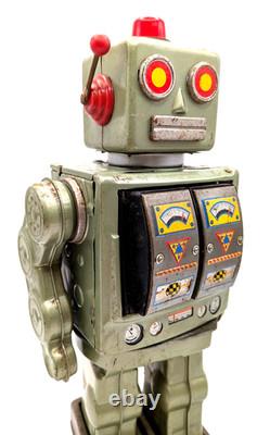 Vintage Horikawa Star Strider Robot Tin Toy Japan Battery Op Non Working 12in