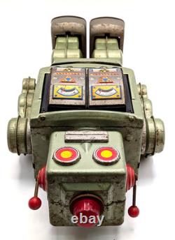 Vintage Horikawa Star Strider Robot Tin Toy Japan Battery Op Non Working 12in