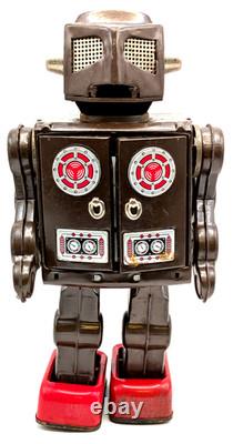Vintage Horikawa Tin Robot Space Man Showa Retro 27cm Made in Japan