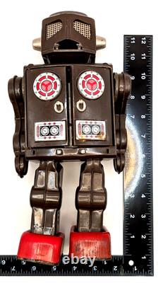 Vintage Horikawa Tin Robot Space Man Showa Retro 27cm Made in Japan