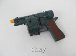 Vintage Hubley Gatling Pistol Battery Operated Toy Drum Mag Gun