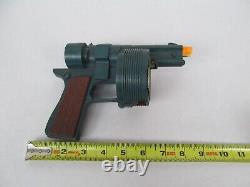 Vintage Hubley Gatling Pistol Battery Operated Toy Drum Mag Gun